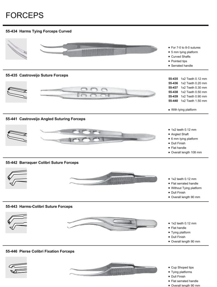 OPTHALMOLOGY Instruments